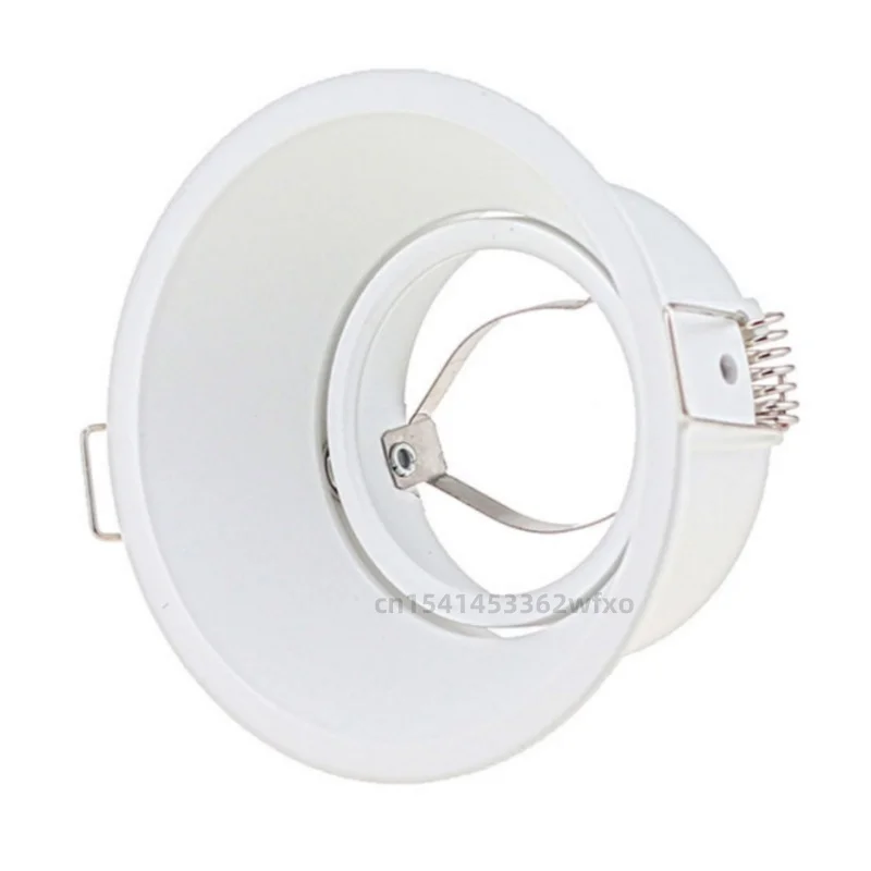 Round square embedded MR16 GU10 light White Black adjustable LED ceiling concentrating Seiko aluminum light frame