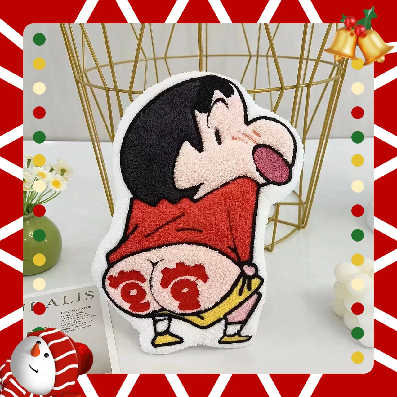 Crayon Shin Chan Series Hand Towel Creativity Anime Peripheral Cute Absorb Water Handkerchief Kawaii Household Goods Couple Gift