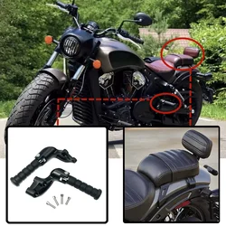 Motorcycle Rear Passenger Sissy bar Leather Seat with Backrest Kits Replacement for Indian Scout Bobber Detachable accessories