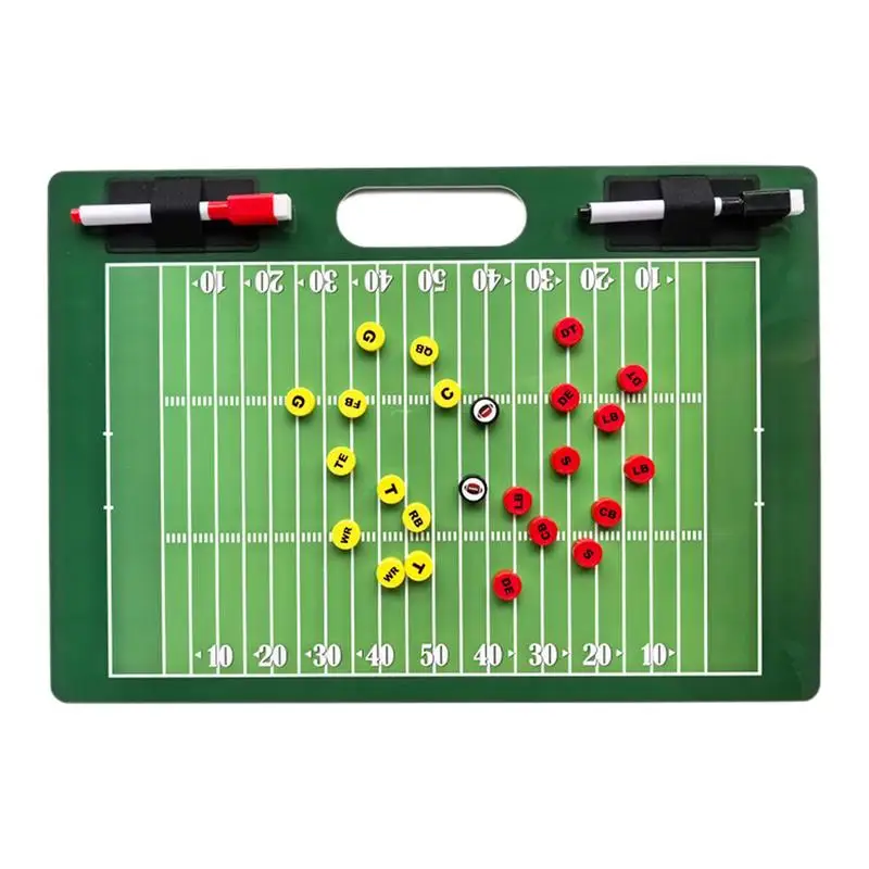 Football Coaching Boards Tactics Boards Long-Lasting Coaching Board Portable Coaching & Referee Marker Boards For Coaches