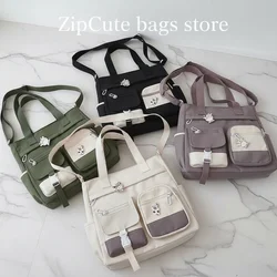 Waterproof Canvas Women Handbags Shoulder Bag Nylon Ladies Messenger Bag Oxford Crossbody Bags Tote Book Bags for Girls Satchels