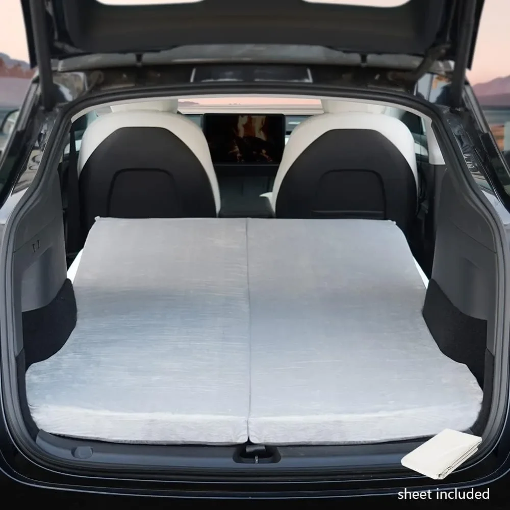 

Camping Mattress for Tesla Model Y/X CertiPUR Memory Foam Mattress, Storage Bag,Portable, Space Saver,in Car Sleeping, Twin Size