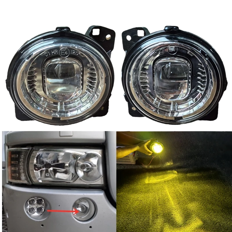 

1pair amber led lens Front Fog light for Scania 5 Series P G R seires RH 1446354 1852570 LH 1446353 1852569