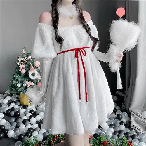 زي مثير سنو وايت أورم جاذب دمية فتاة خادم Cisas أزياء الهالوين ملابس نسائية تقليدية للمسرح العرقي