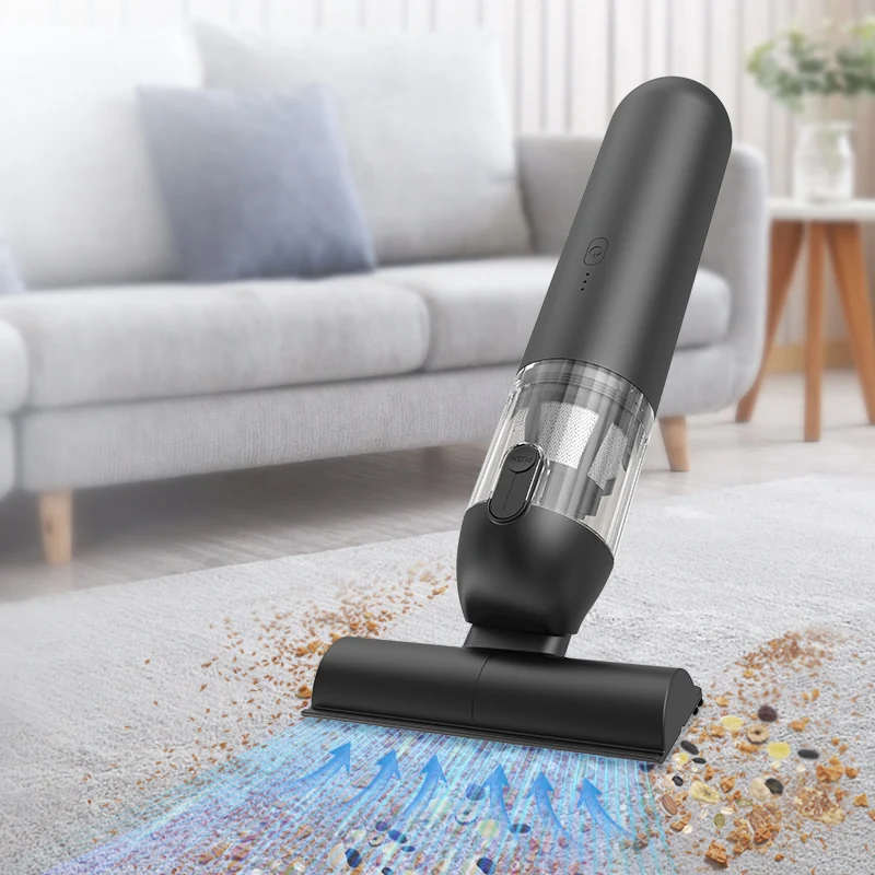 Suction & Blowing Handheld Mini Vacuum Cleaner, Cordless Portable Vacuum with Wireless Charging