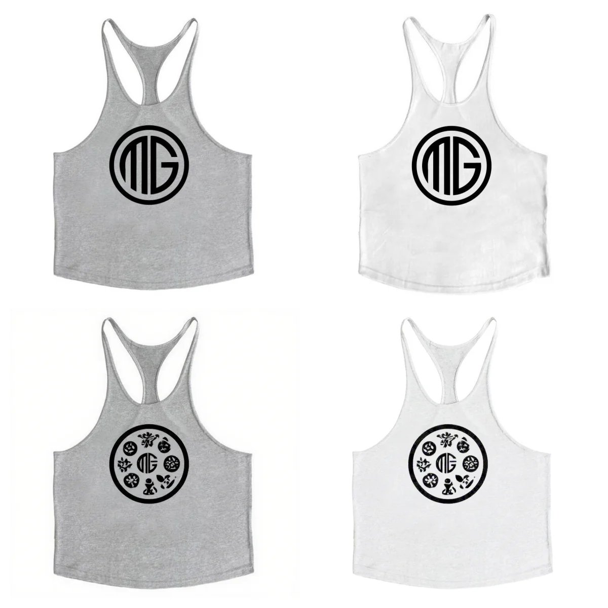 

Men's Fitness Skinny Shoulder Strap Vest Muscle Cotton Gym Stringer Vest Cotton Bodybuilding Sleeveless Vest Muscle Fitness