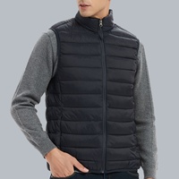 2024 New Fashion Brand Men Down Vest Coats New Winter Casual Sleeveless Lightweight Down Duck Vest Coats Male