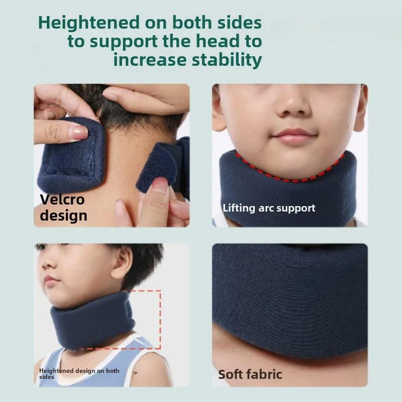 Children's Home Neck Support Sponge Collar Neck Support Support Protector Skin Friendly Breathable Protective Cover Adjustable
