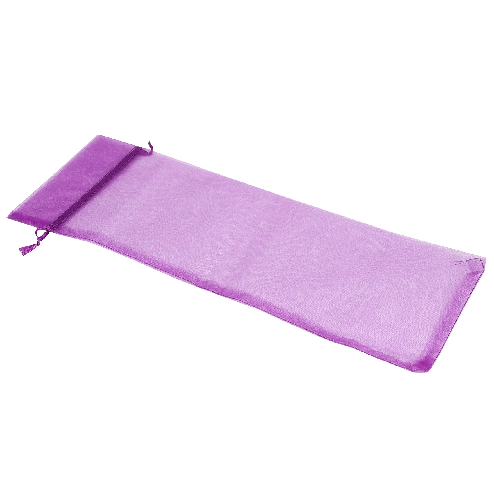 SLQZT 10 × أكياس هدايا لزجاجة النبيذ الأورجانزا الشفافة لحفلات الزفاف الحالية