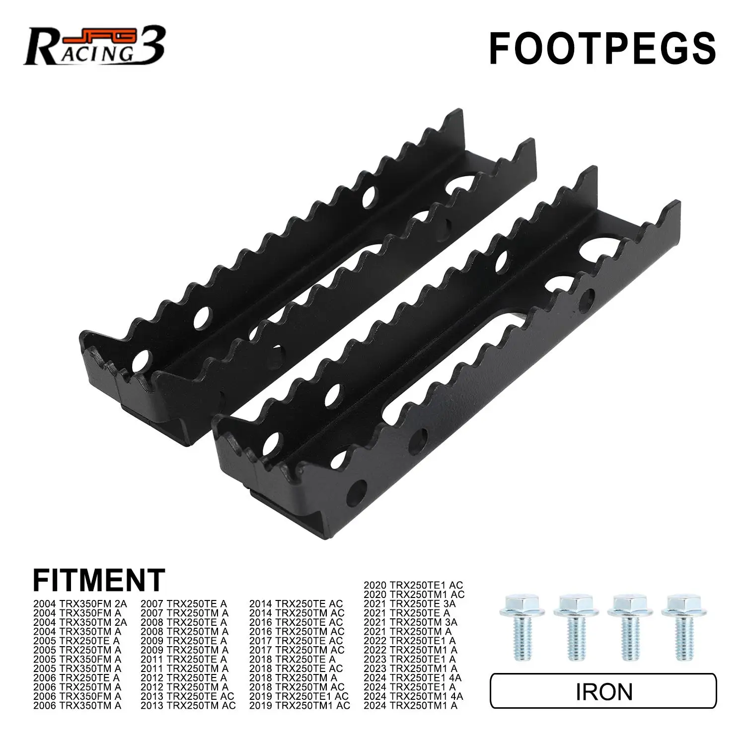 Motorcycles Aceessories FootPegs Foot Pegs Pedal Dirt Bike For Honda TRX350FM TRX250TE TRX250TM TRX250TE1 2A A AC TRX250TE1 4A