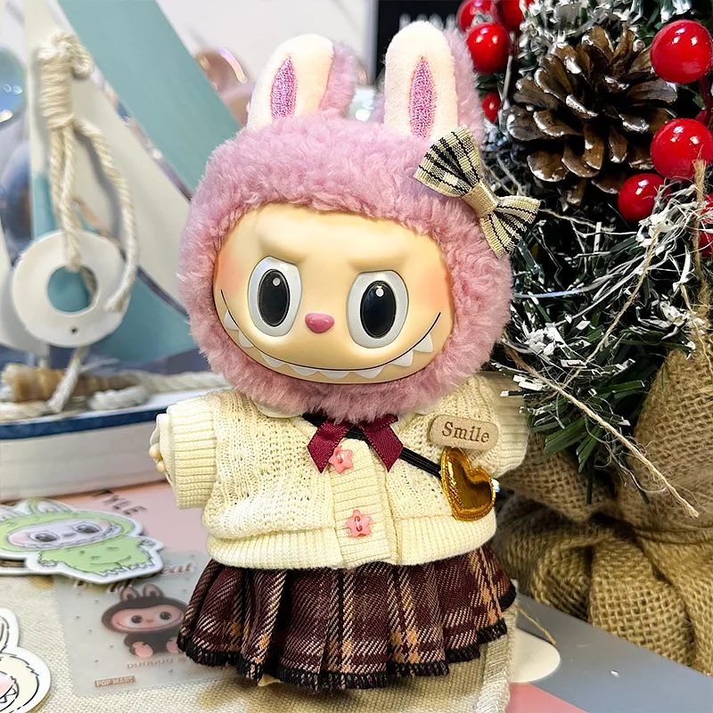 

JK Plaid Skirt Set A Fashionable and Versatile Doll Decoration Set Suitable for Labubu Doll Decoration Clothing