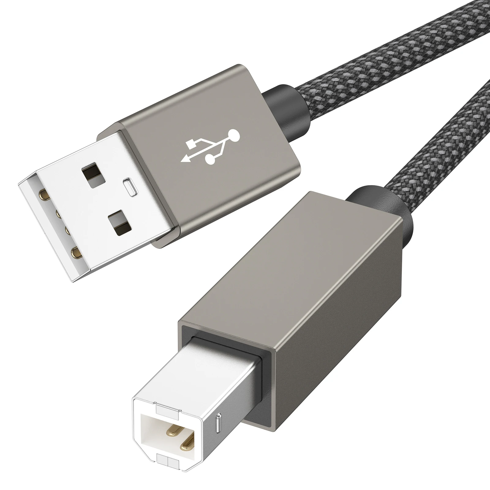 USB Printer Cable USB-A Male to B Male USB 2.0 Cable for Printer Scanner DAC Decoders Midi Keyboard Fax Machine Digital Piano