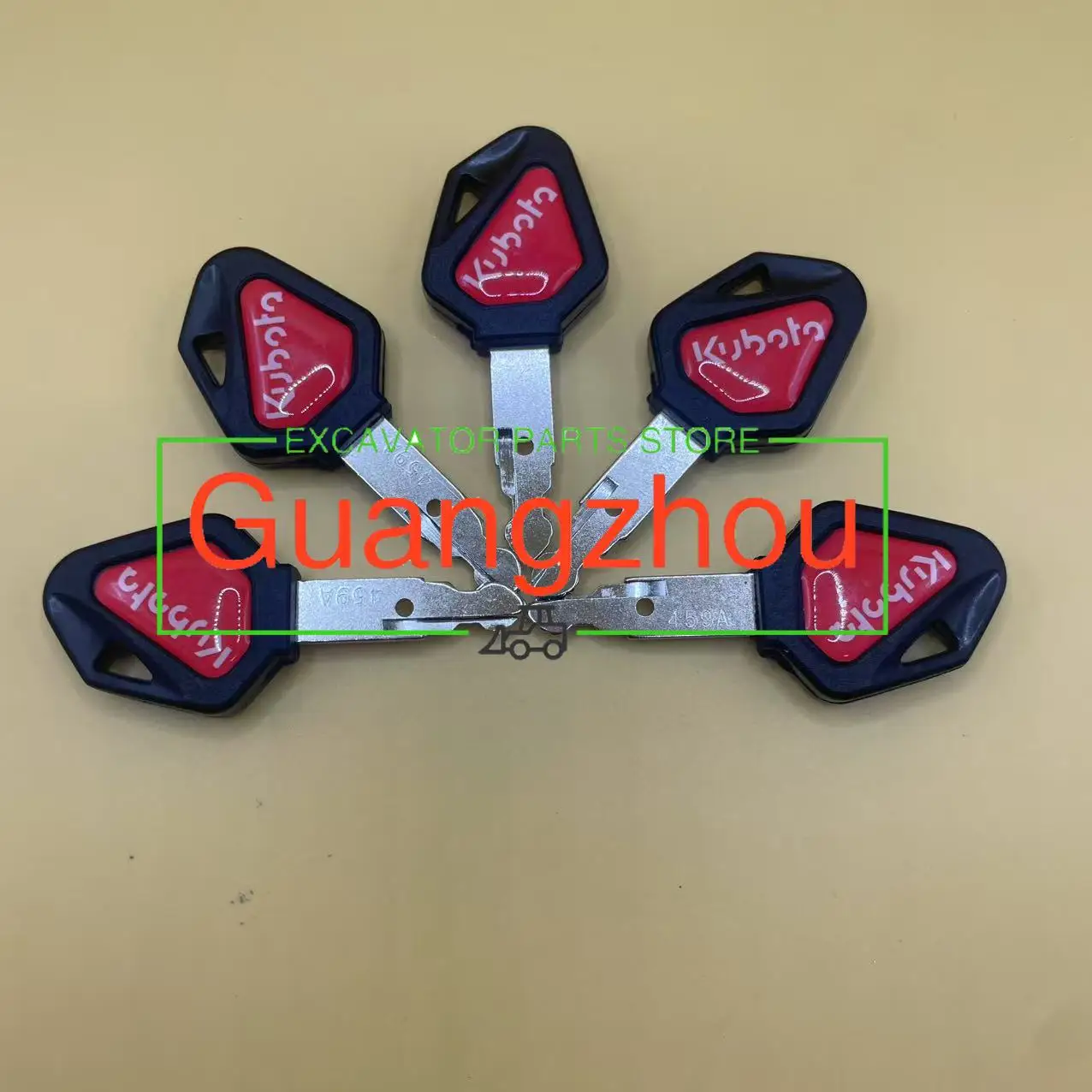 2 PCS New 459A Key RC461-53930 Ignition Key Fits Kubota Mini Excavator Backhoe Skid Steer Track Loader