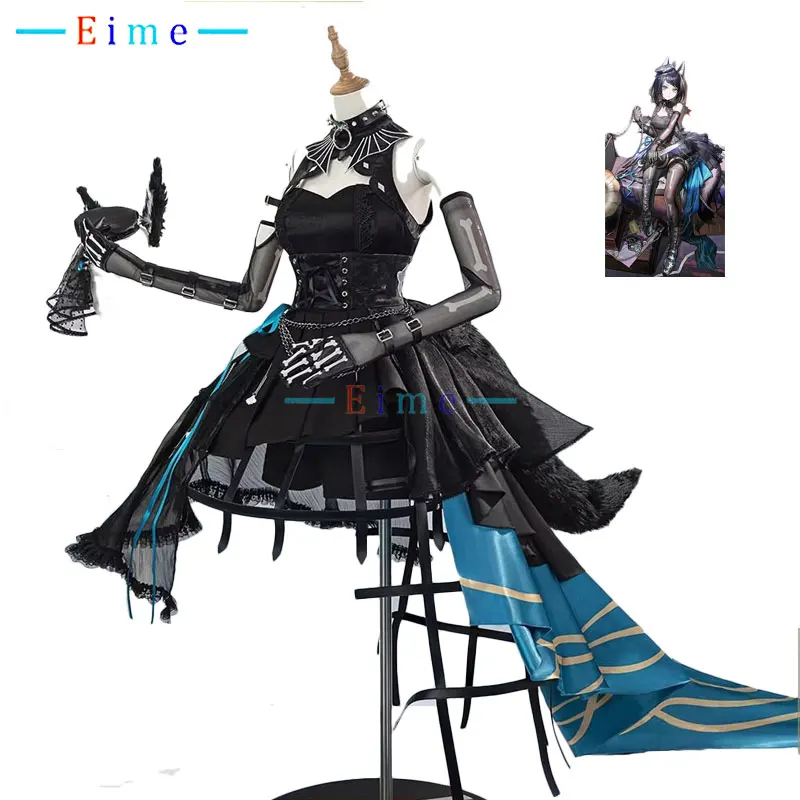 

Костюм для косплея из игры Arknights: Умири Яхата, Аве Муича, Тиморис. Женский сексуальный черный наряд для Хэллоуина. Индивидуальный пошив.