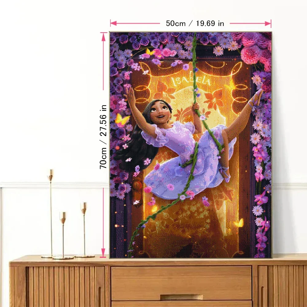 Disney Diamond Painting Encanto Movie Poster Cartoon DIY Wall Art Fairy Tale Rhinestone Mosaic Children's Room Home Decoration