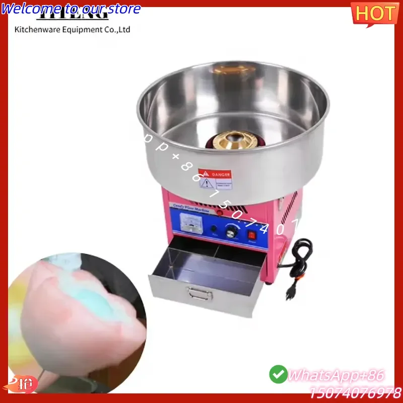 2026 High Capacity Stainless Steel Cotton Candy Floss Machine/fairy Sugar Maker for Sale Intelligent