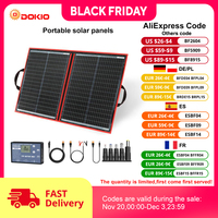 Dokio 18V 100/160/200/300 W Portable Foldable Solar Panel with 12V Controller to Charge Battery suitable for Camp
