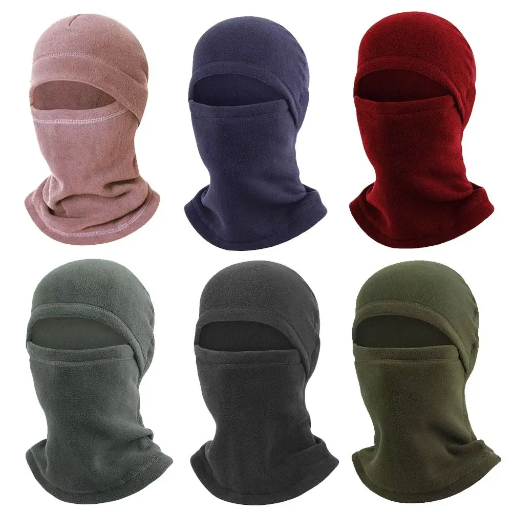 Polar Fleece Full Face Neck Mask Windproof Warmth Balaclava Cycling Headgear Hat Winter Accessories Riding Mask Outdoor Sports