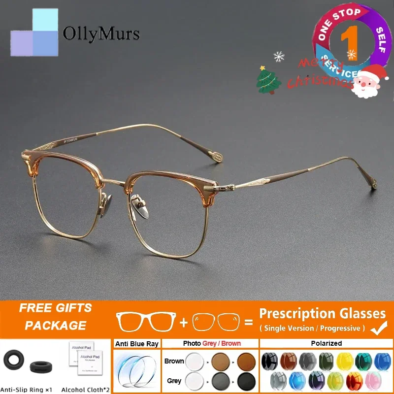 

Титановые деловые мужские и женские очки, новая оправа, модная элегантная оптическая оправа для очков для бровей, высокое качество