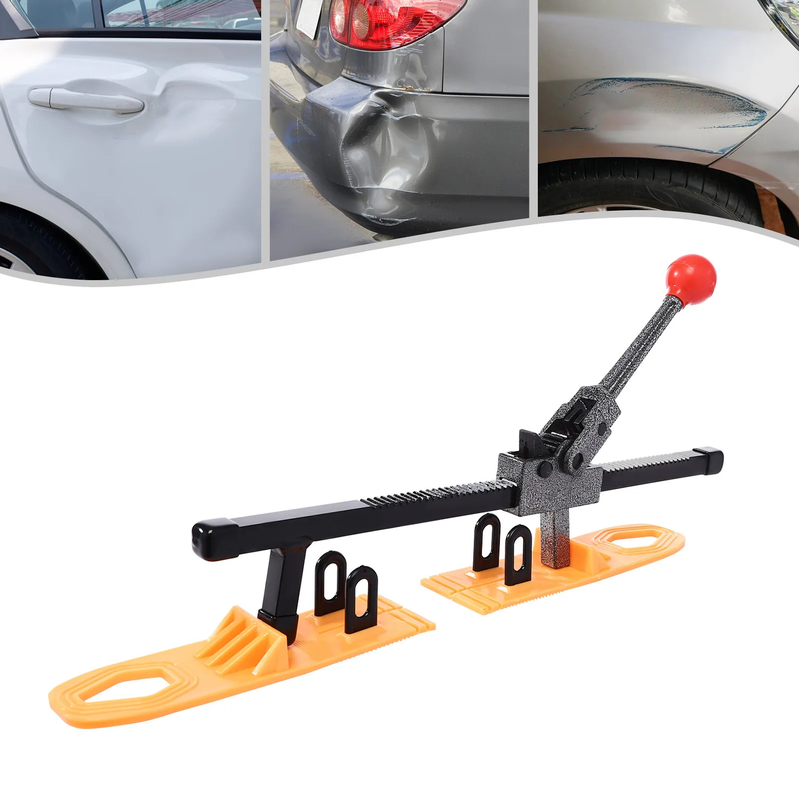 

Car Dent Repairing Tool Sheet Metal Puller Dent Removal Tool Dent Repair Kit for Repairing Car Dents and Door Dings Black Yellow