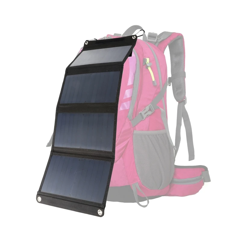 Solar Panel 12V 100W Maximum Power Foldable Solar Panel Bag 28W Rated Power for Mobile Phone Power Bank Notebook MP3 Pad Charger