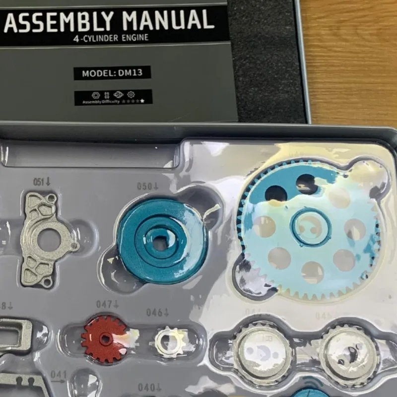 

Металлическая модель-конструктор TECHING: Двигатель, 4-цилиндровый рядный, для сборки, игрушка-конструктор для взрослых TH21522