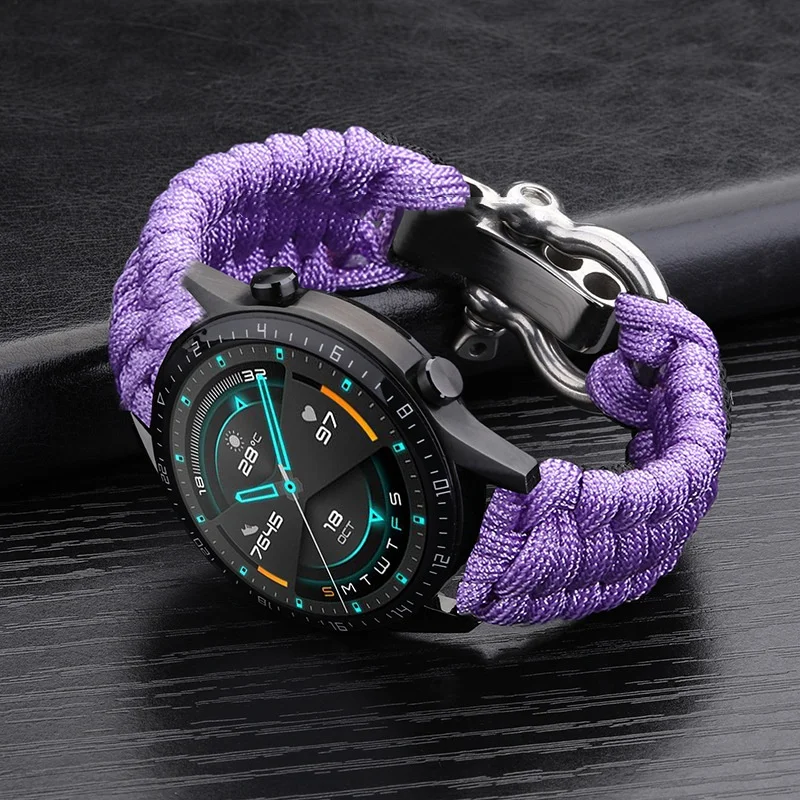 20mm 22mm 24mm Weben Nylon Sport Uhrenarmband für Männer Frauen Universal Uhrenarmband Armband Zubehör mit Werkzeug – Detail 20