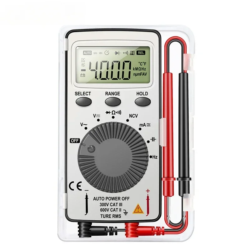 Digital Multimeter Ultra-Thin Mini Voltage Ammeter Portable Card Digital Multimeter