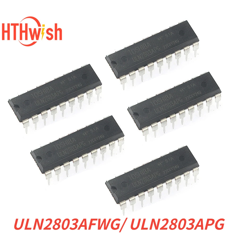 5-10pcs ULN2803APG ULN2803 ULN2803AFWG DIP-18 SOP18  Darlington Bipolar Array Eight High-Voltage 50 V/500 mA