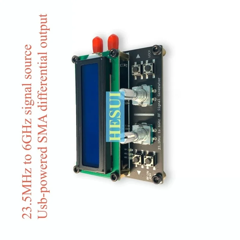 MAX2870 module board 23.5MHz ~ 6GHz Source PLL RF source RF Signal source Module RF signal generator module board With LCD