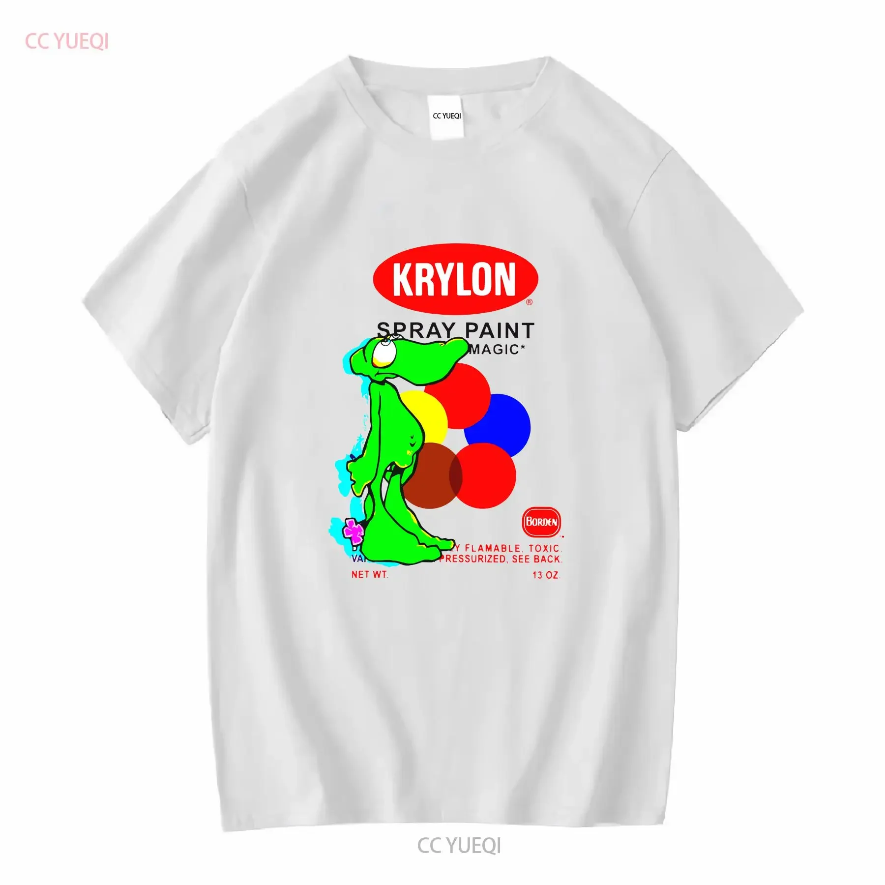 Krylon Lizard Softstyle Camiseta de manga larga o corta vintage Lavado homme ropa de diseñador Estirado Versátil Unisex Suave