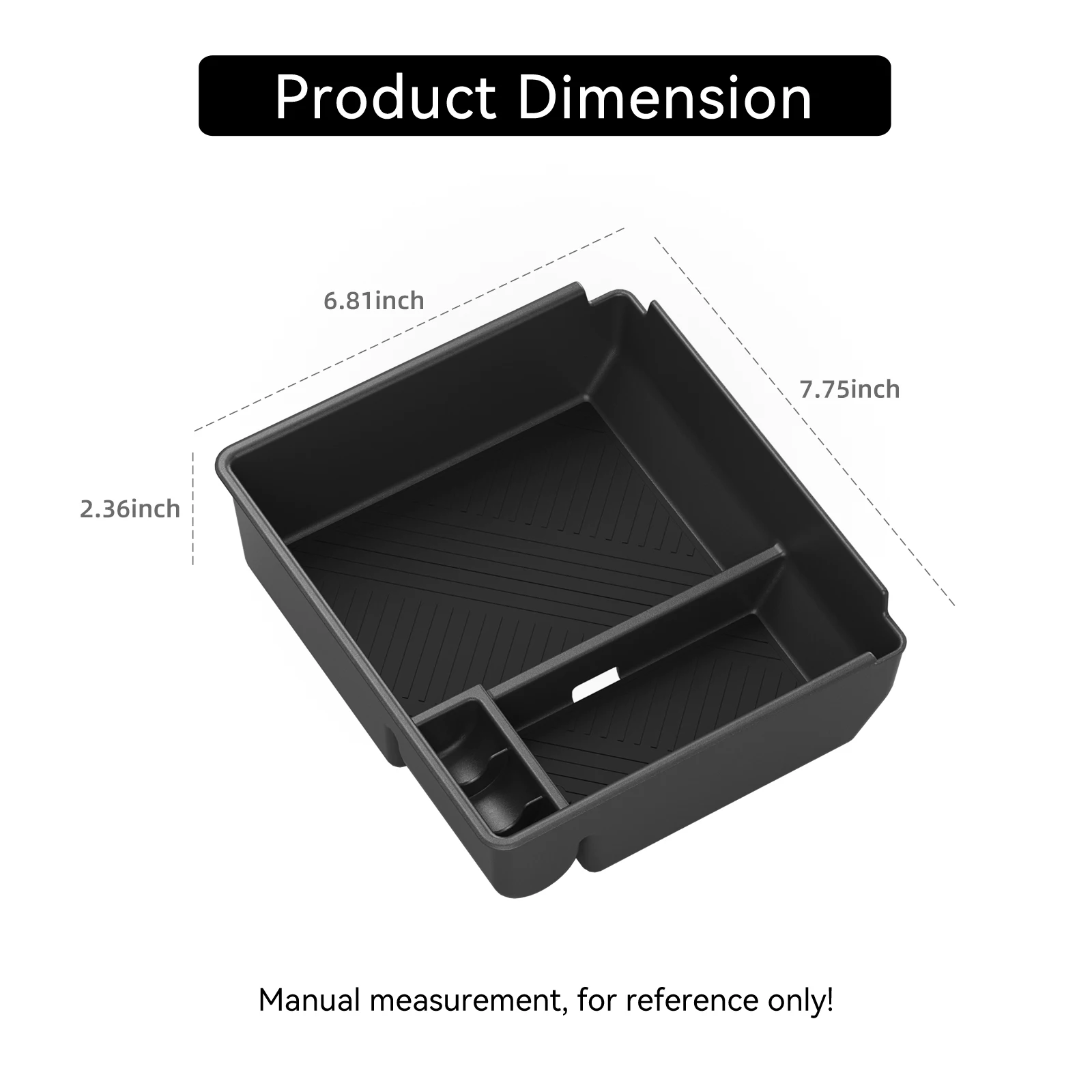 for Toyota 4Runner 2025 Center Console Armrest Storage Tray ABS Organizers Tidying Car Interior Accessories