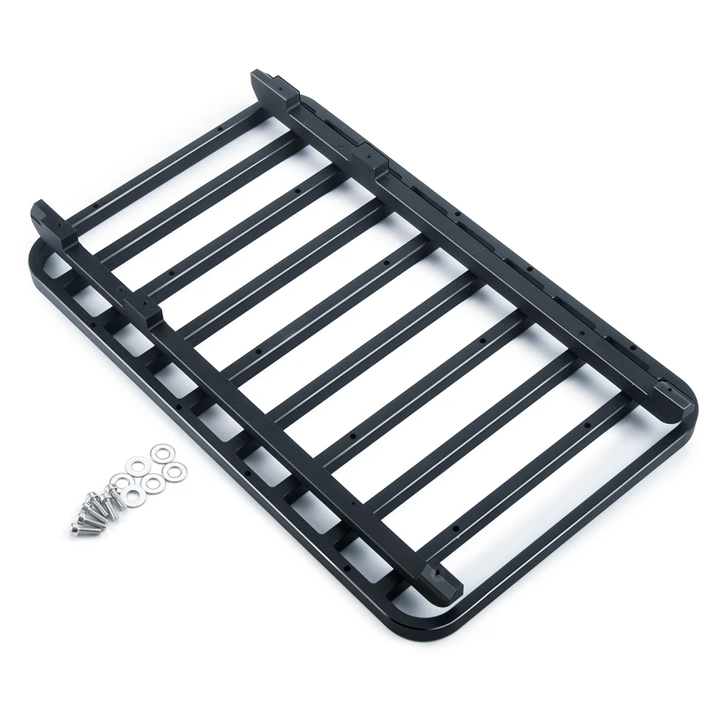 MIBIDAO RC Car Metal Roof Rack Luggage Carrier For 1/10 TRX-4 TRX4 Bronco Car Shell Body Decoration Parts