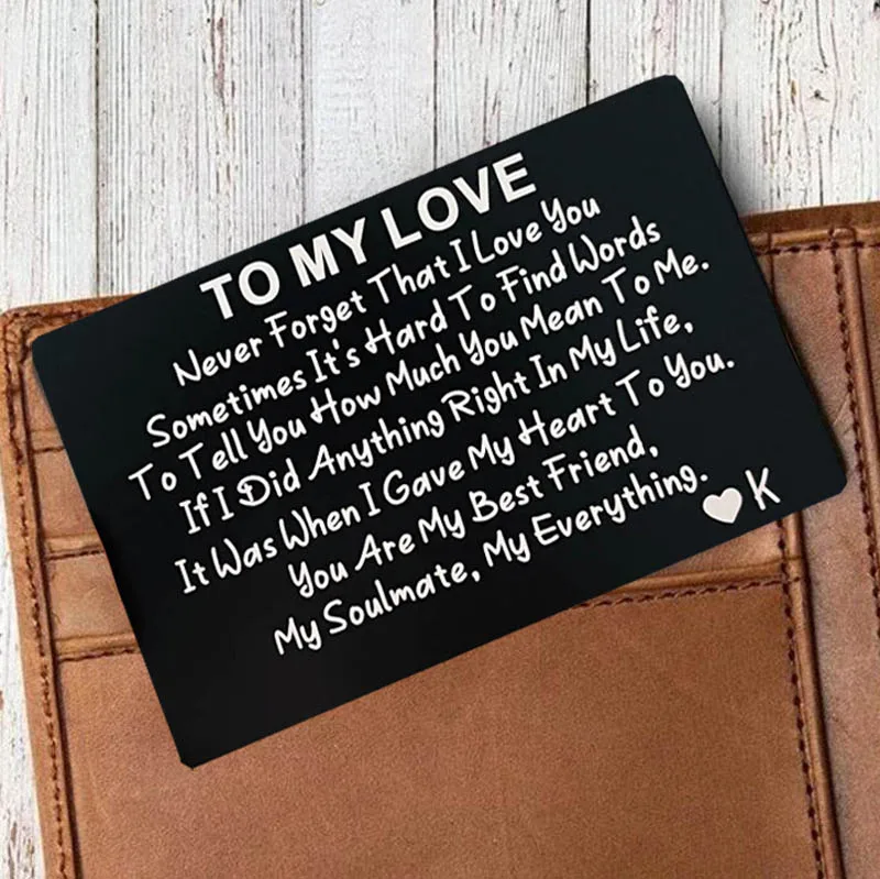 Cartera para insertar tarjetas, regalo para él, hombre, marido, San Valentín, esposa, novia, novio, aniversario, regalo de cumpleaños para novio, novio