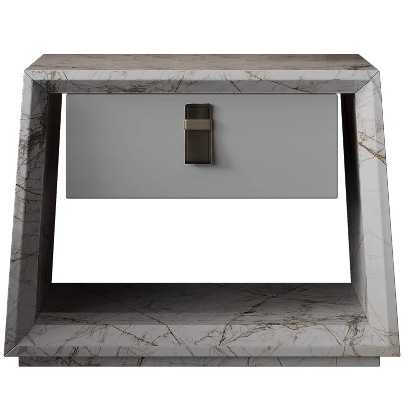 Mesa de cabeceira de móveis de luxo mesa de cabeceira de mármore de alta qualidade
