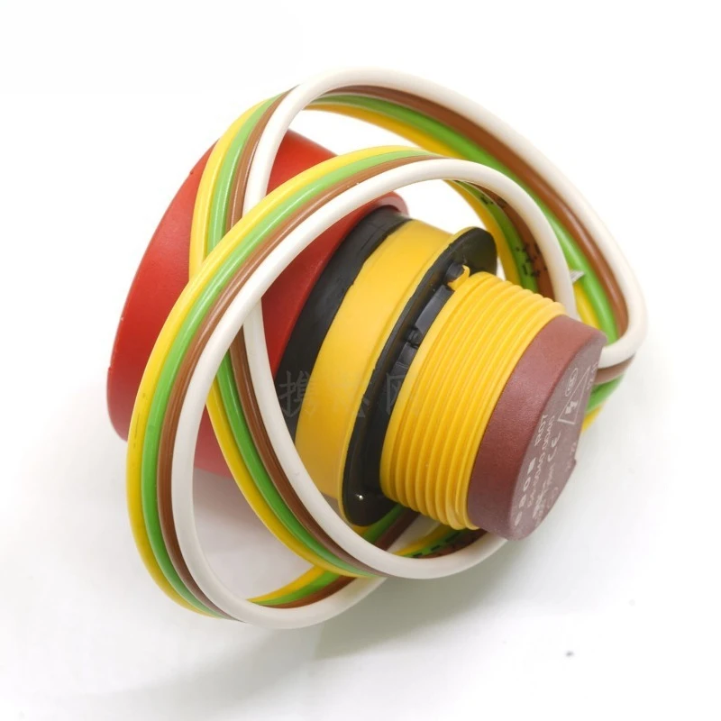 84-5040.0040 Emergency stop switch button 2NC red mushroom head 22.3 hole self-locking with wire