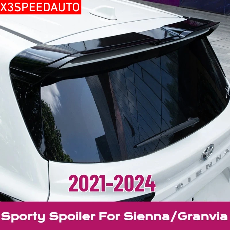 Fit For Toyota 2021-2025 Sienna Pravina Roof Factory Sporty Spoiler Wing ABS Painted Trunk Lid Car Modification
