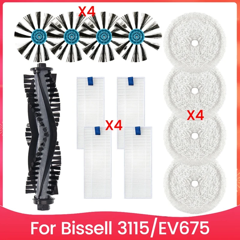 

13PCS Vacuum Cleaner Brush Filter And Mop Cloth Set For Bissell 3115 EV675 Vacuum Cleaner Accessories Replacement Parts