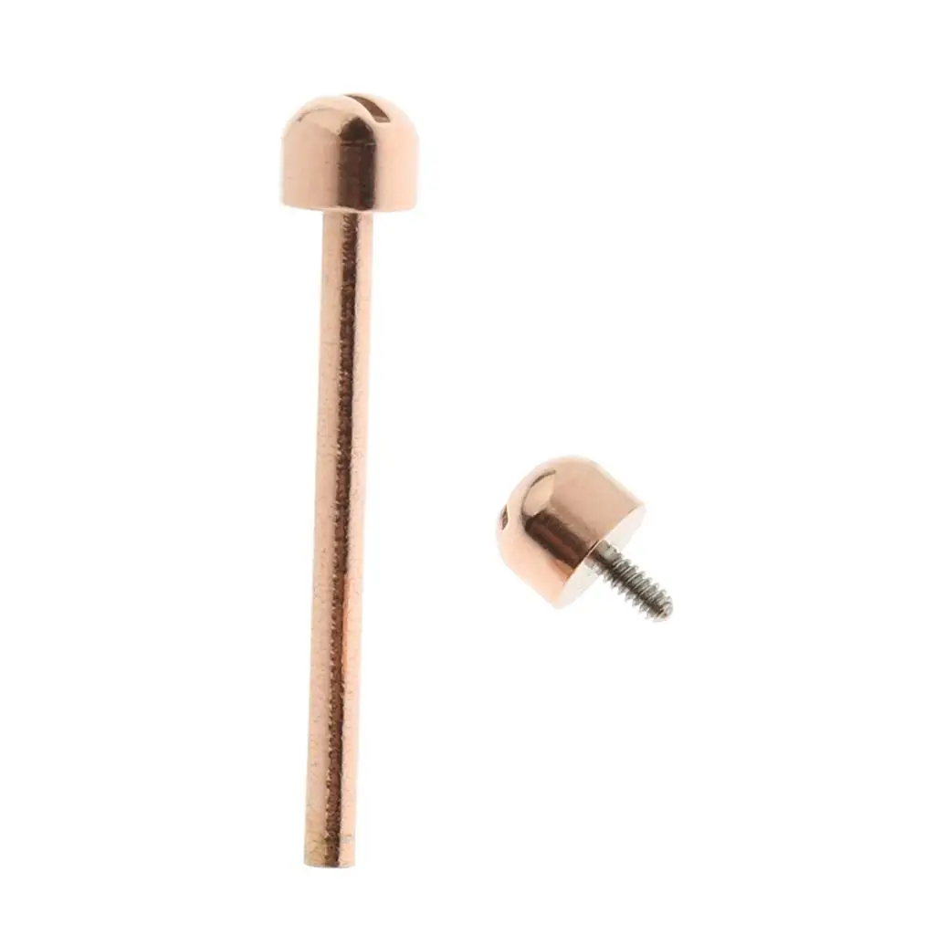 Watch Screw Connecting Rose Gold Screw Tube w/Different Size to Choose for Watch Repair, DIY Assembly, etc