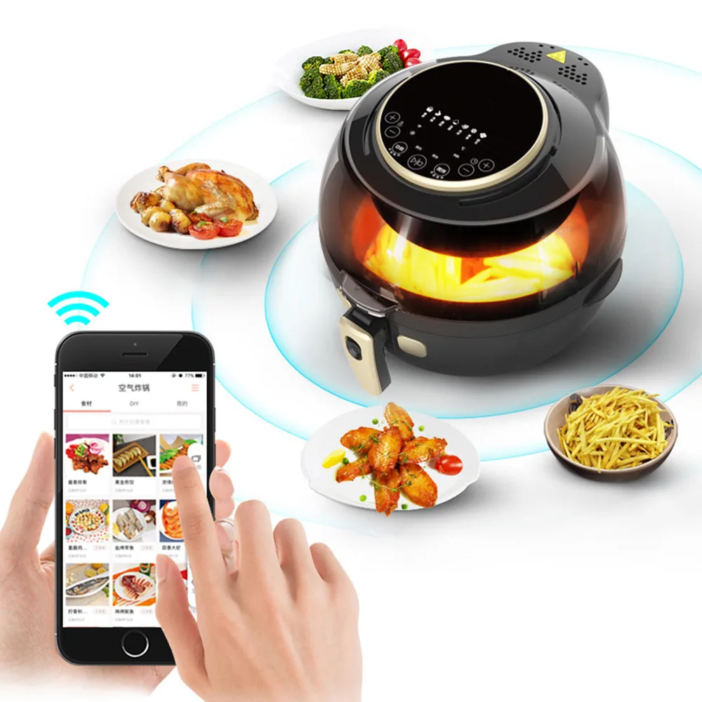 Automatic French Fries Machine Houehold Intelligent Air Fryer Multifunctional Large Capacity Fryer Freidora Electricas