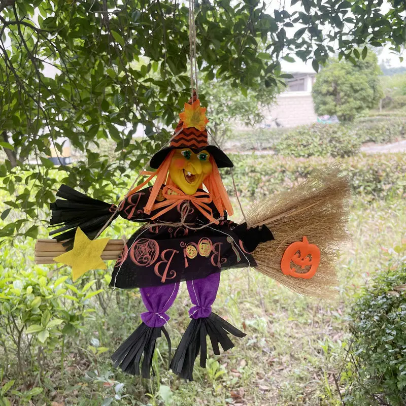 Halloween Brooms Witches Home Decorations Witch Brooms Pendants Decorations Ghost Festival Countryside Pendants Witches