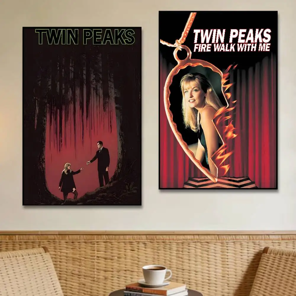 Twin Peaks TV Series Shows Poster Room Decor Waterproof Sticky For Home Bar Wall Art Decoration