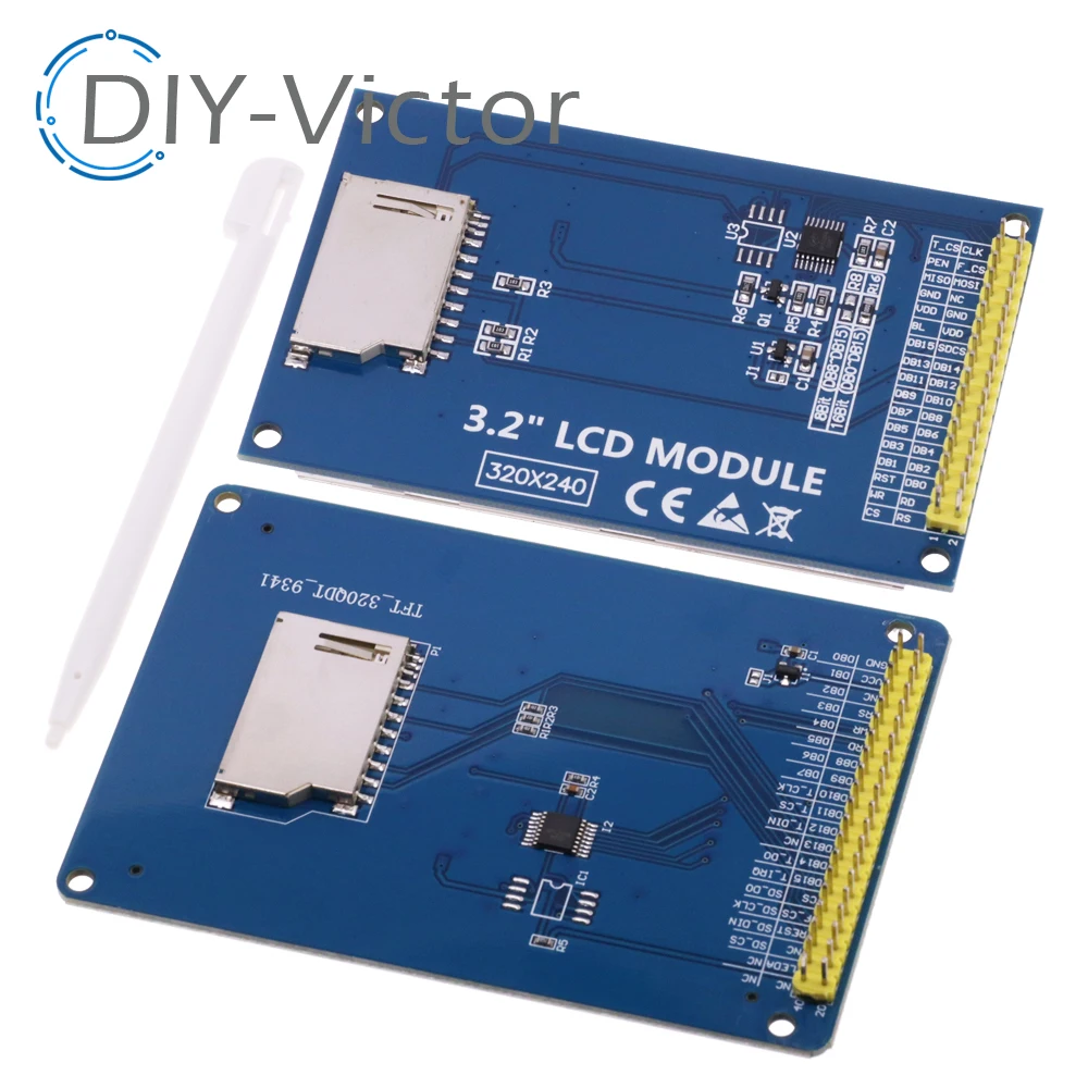 Imagem -02 - Spi Serial Tft Lcd Module Display Screen com Painel de Toque Driver ic Ili9341 para Mcu 3.2 320x240