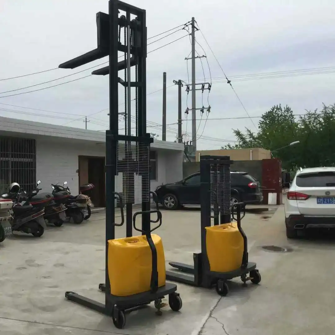 QK-Original Factory Price 1.5t Electric Pallet Stacker Walkie Pallet Stacker Heli Forklift Truck