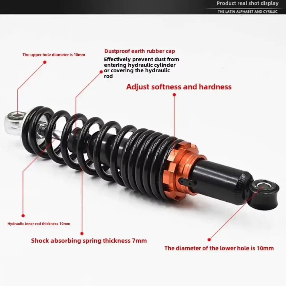 

Universal Motorcycle Shock Absorber Wear-resistant Rear Suspension Damper Adjustable Hydraulic Rear Shocks