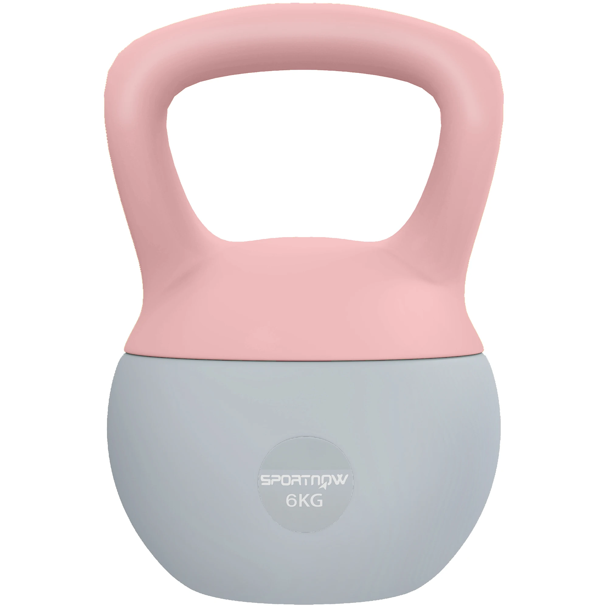 Peso Russo 6 Kg Sportnow Sabbia Plastica Metallizzata, 19X19X28 Cm, Rosa-image
