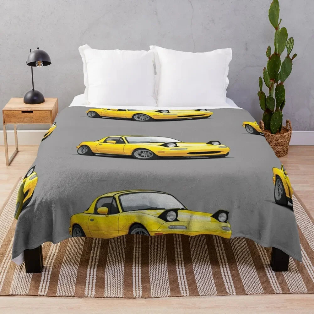 Mx5 / Miata NA MK1 illustration Throw Blanket Blankets For Baby Tourist cosplay anime For Decorative Sofa Blankets