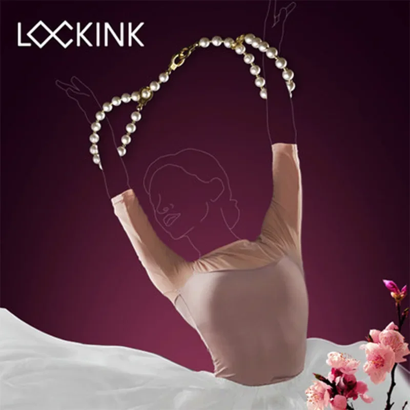 LockinkSamanda Terno de vinculação sexy para homens e mulheres, pulseira de colar de pérolas, pacote de uso duplo