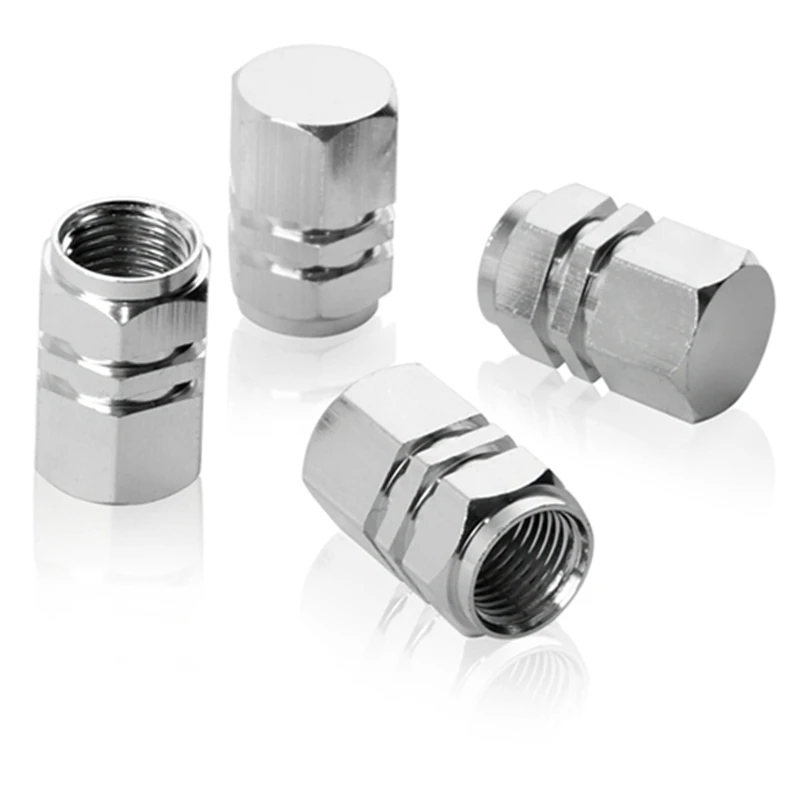 runmade 4pcs Universal Aluminum Car Wheel Tires Valves Tyre Stem Air Caps Airtight Cover For Auto SUV Truck Motorcycle Bike