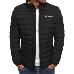 Chaqueta de plumón monocromática para hombre, chaqueta informal y popular de moda, talla grande, cálida, otoño e invierno, 2024